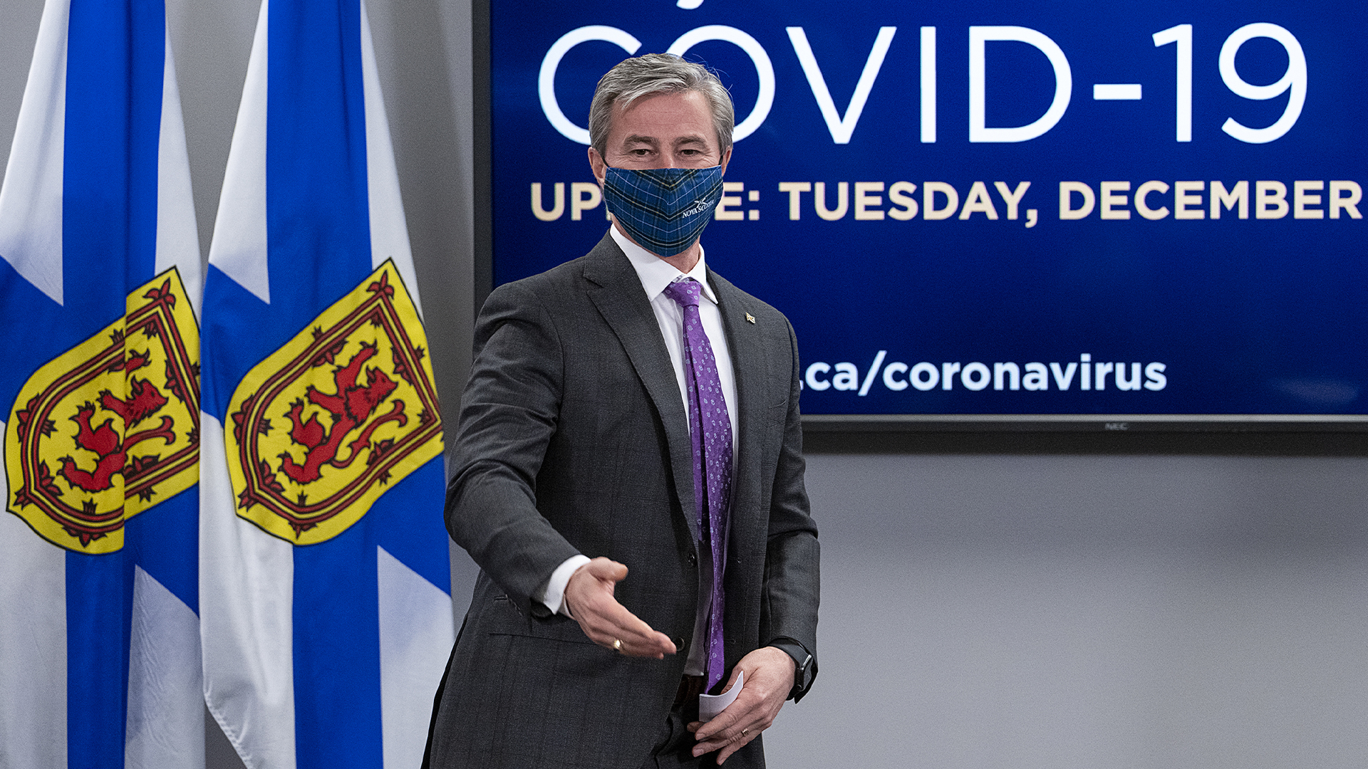 Le premier ministre de la Nouvelle-Écosse, Tim Houston, fait le point sur la pandémie. 
