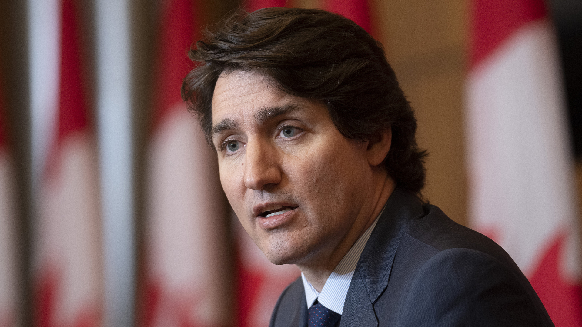 Justin Trudeau est en Abitibi-Témiscamingue en ce 3 avril 2023.