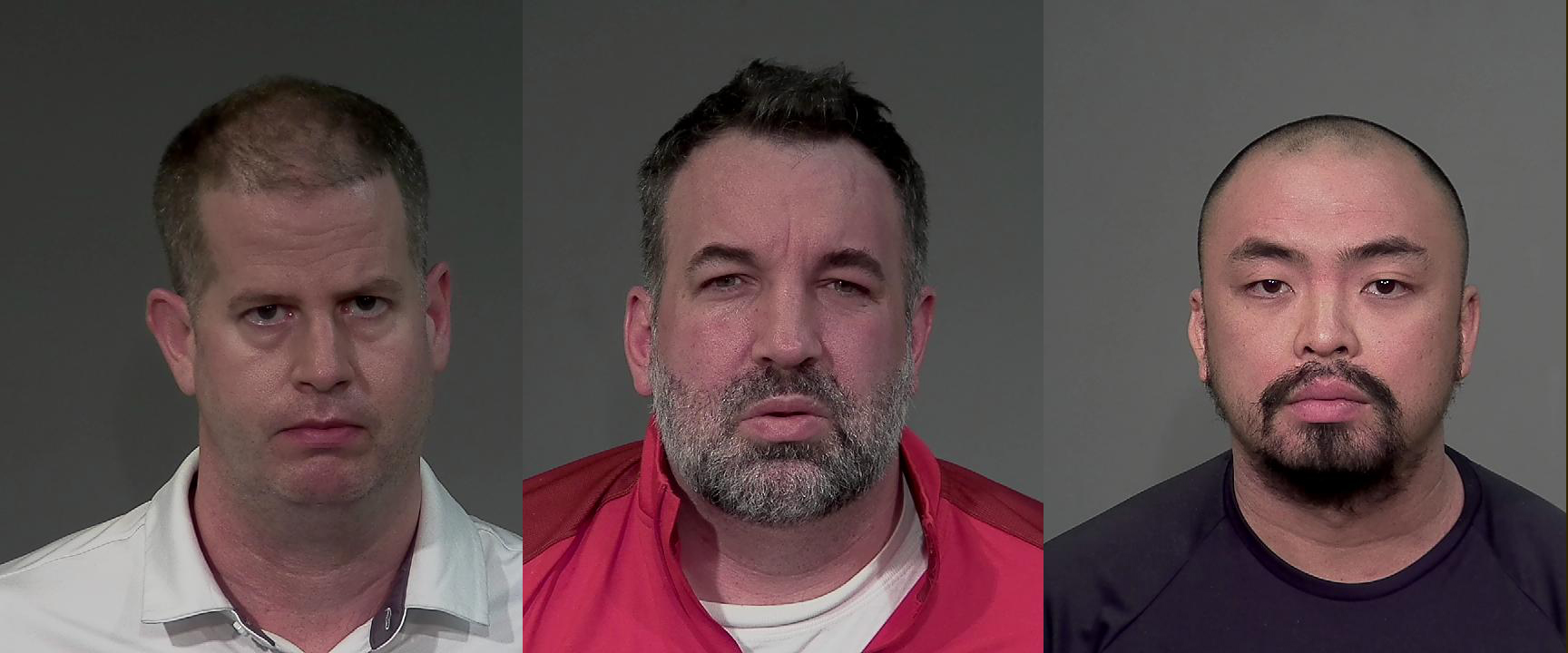 Daniel Lacasse, 43, left to right, Charles-Xavier Boislard, 43, and Robert Luu, 31, are seen in a composite of three police handout photos. Montreal police say they are looking for other possible victims after three high school coaches at Ecole Saint-Laurent, a St-Laurent borough high school, were arrested this week on sex crime charges. THE CANADIAN PRESS/HO-Police Service of Montreal, *MANDATORY CREDIT*
