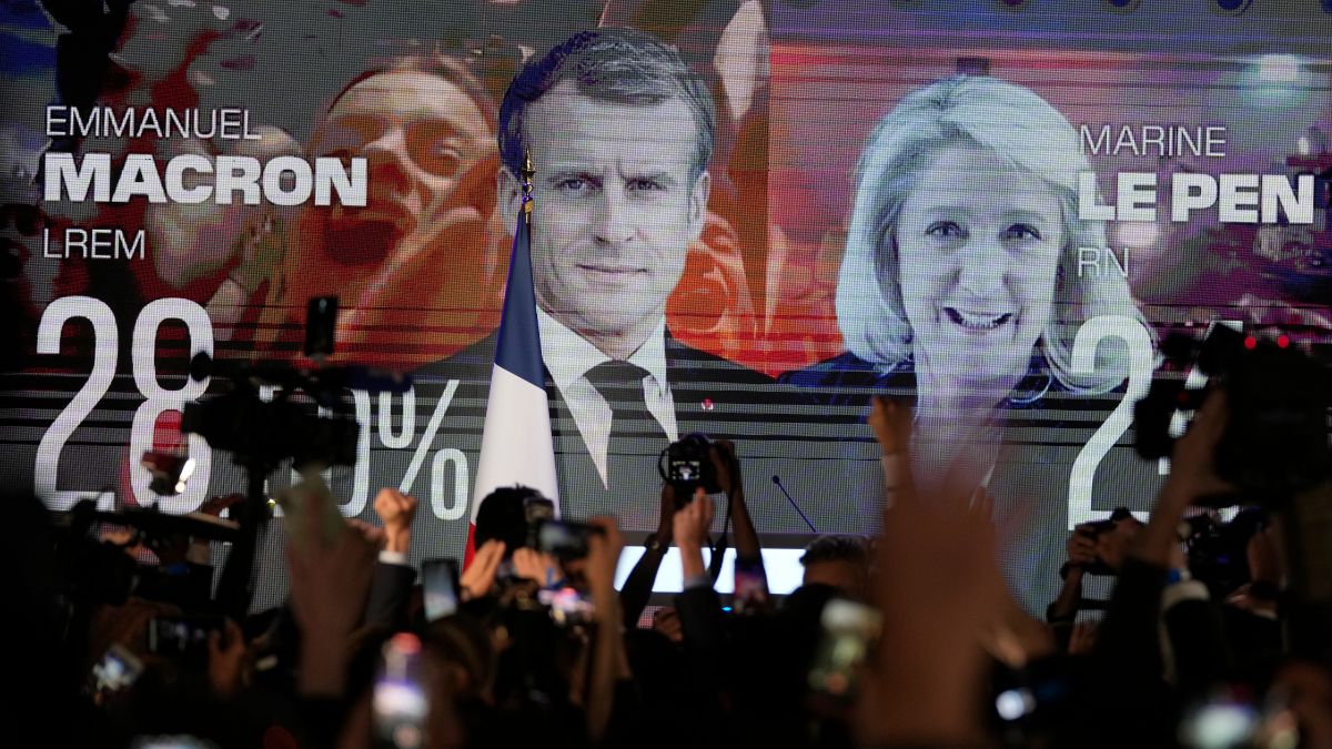 Emmanuel Macron et Marine Le Pen passent au deuxième tour de l'élection présidentielle française. 