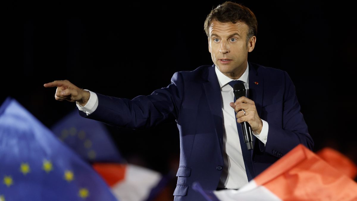 Le président français sortant, Emmanuel Macron.