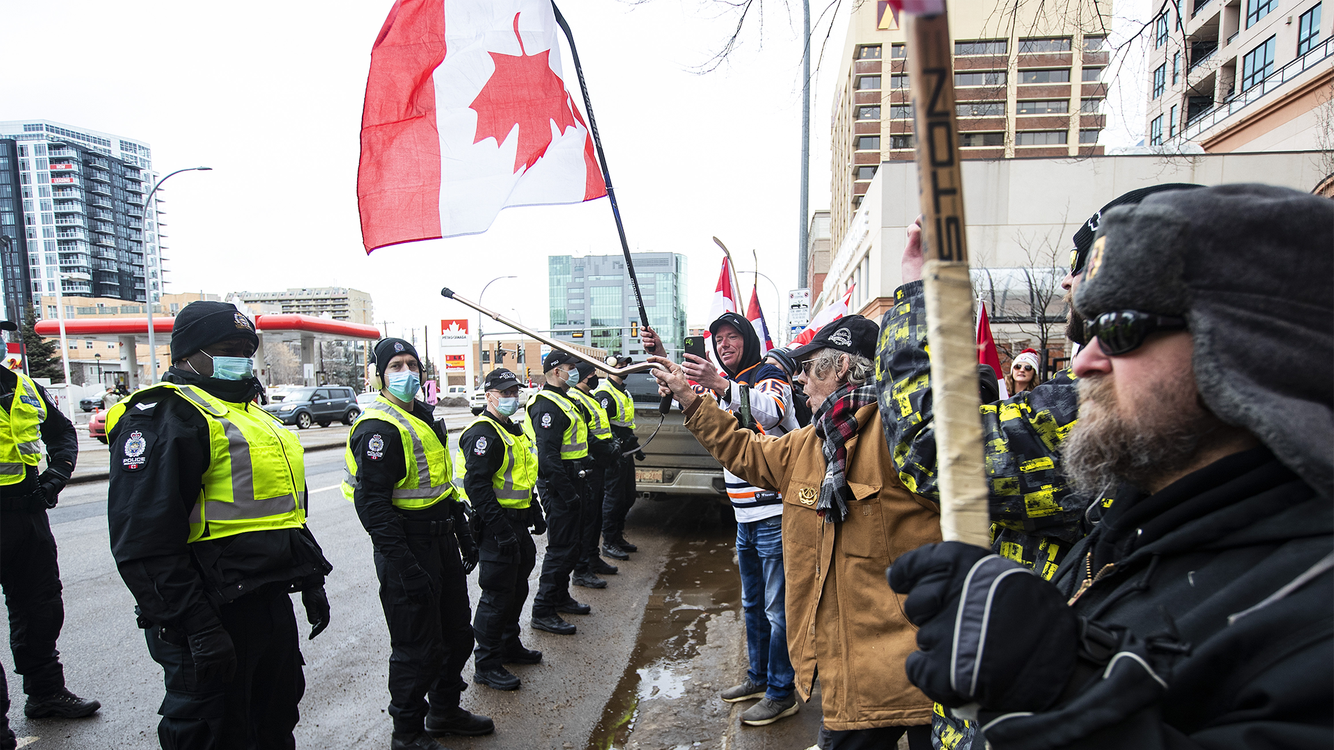 Des manifestants à Ottawa