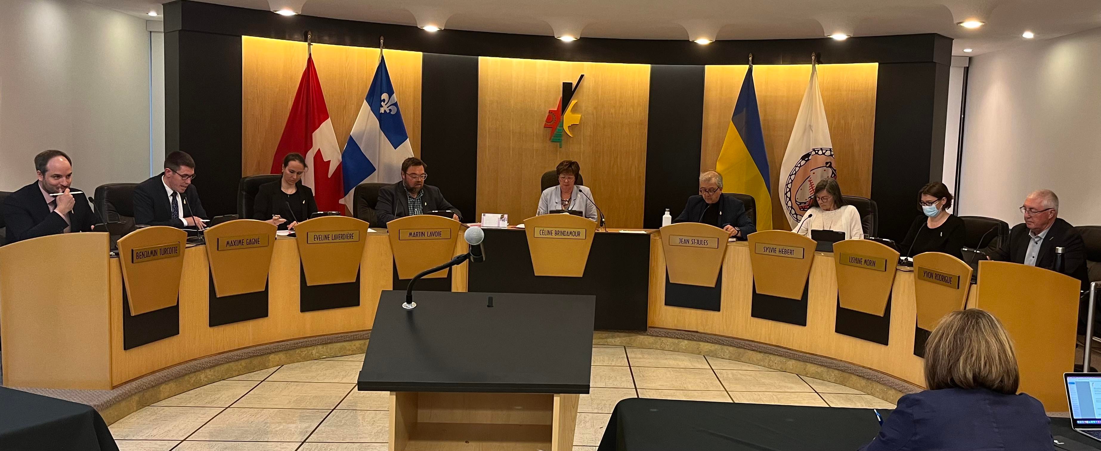Le conseil de ville de Val-d'Or en 2022