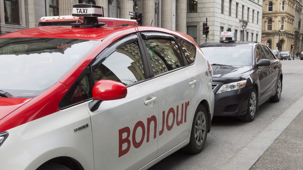 Un taxi à Montréal en 2017.