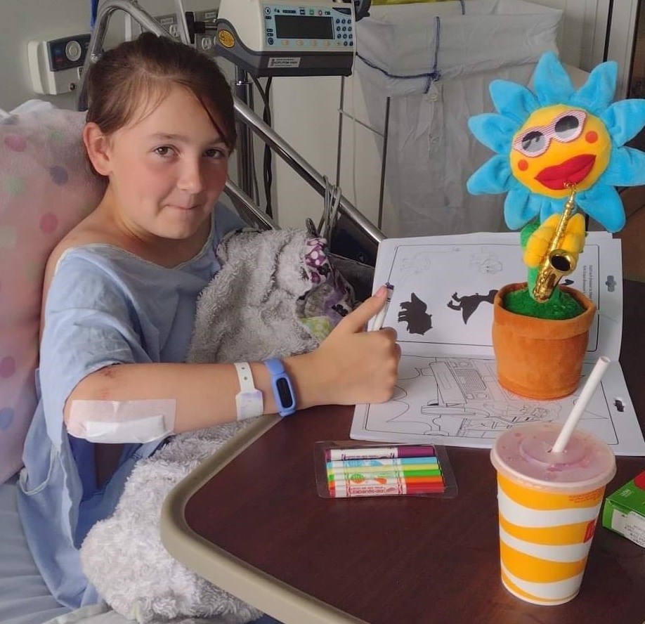 La fille de Chantale Bouchard a passé plusieurs heures à l'hôpital de La Baie samedi.
