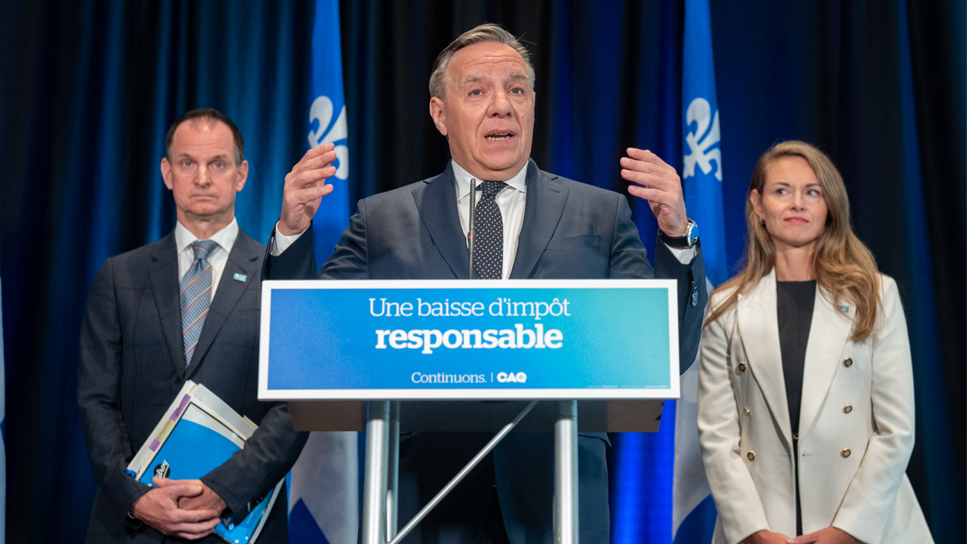 Si elle est réélue, la Coalition avenir Québec (CAQ) enverra un chèque dès cet automne à 6,4 millions de Québécois et réduira d'un point de pourcentage les deux premiers paliers d'imposition en 2023.