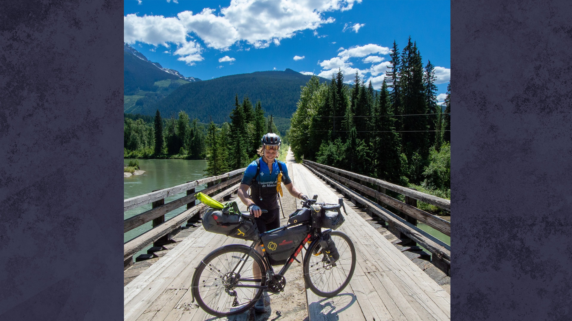 Parti de Vancouver en juillet dernier, l'étudiant de 24 ans a parcouru près de 5000 km en 50 jours à vélo.