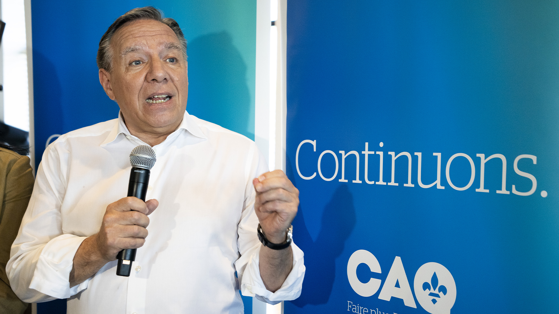 Le chef de la Coalition avenir Québec (CAQ), François Legault, fera campagne dans la circonscription de Verdun, à Montréal, mardi.