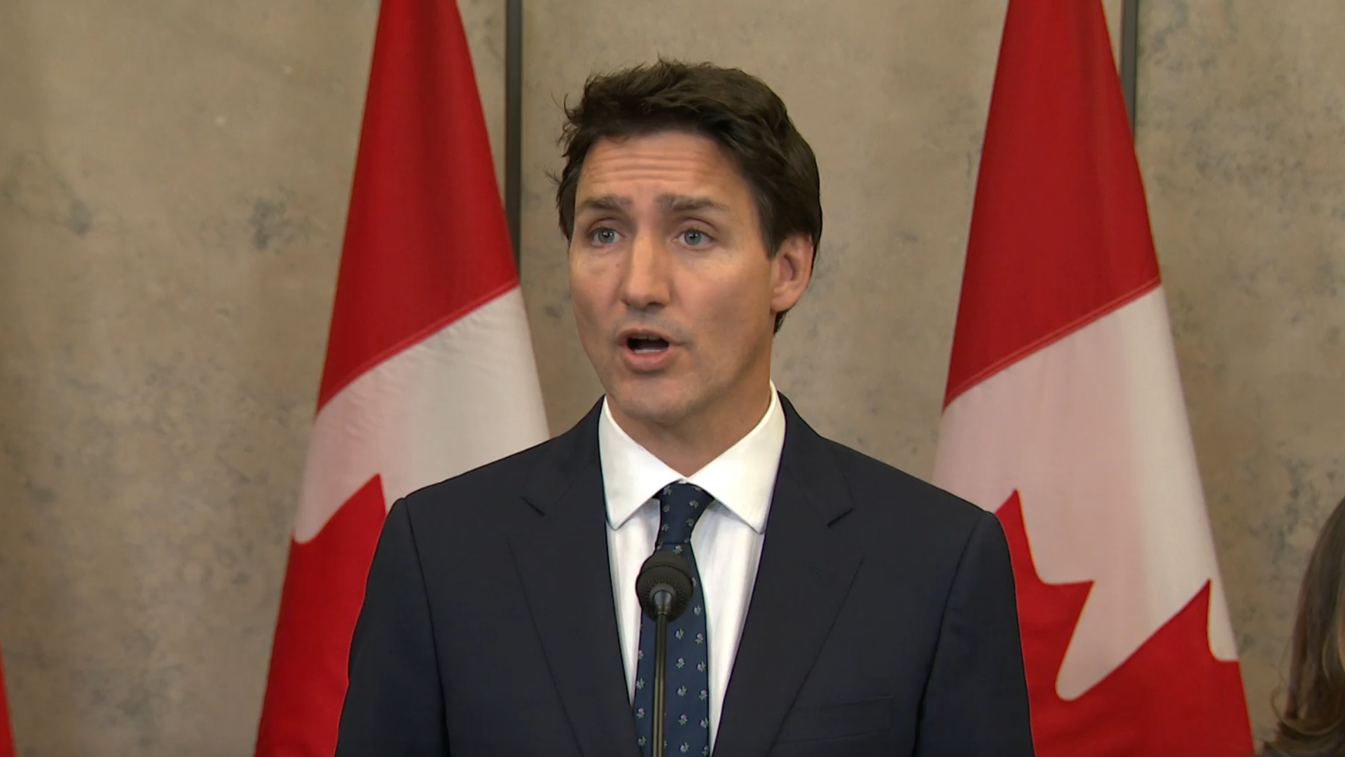 Le premier ministre du Canada Justin Trudeau répond aux questions des journalistes à Ottawa, le 31 mars.