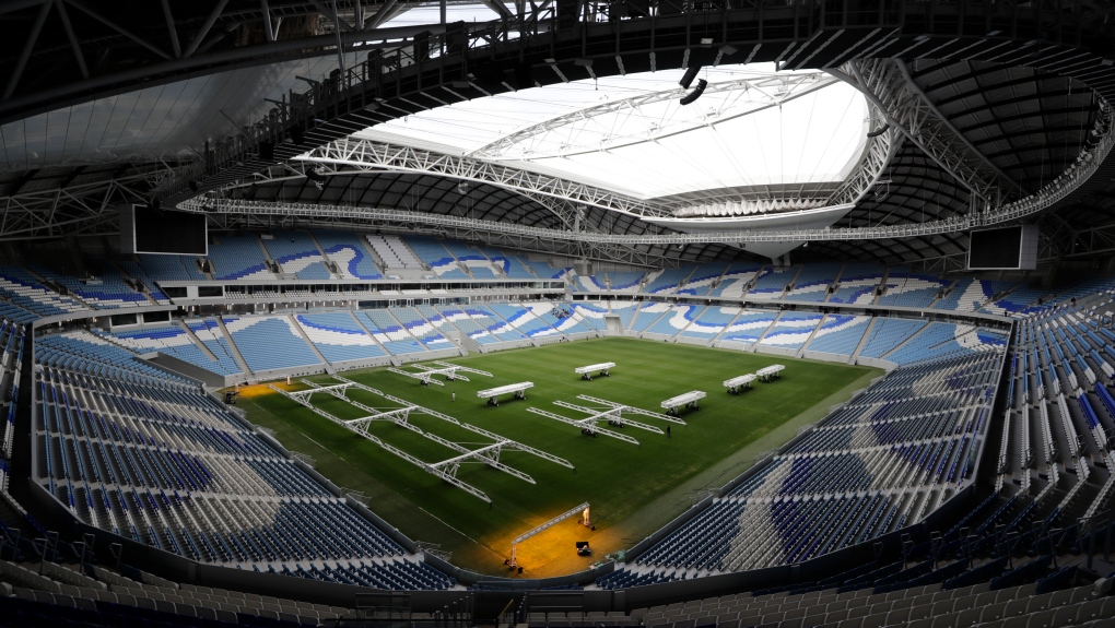 Le stade Al Janoub, qui sera l'un des amphithéâtres utilisés lors de la Coupe du monde de 2022 au Qatar.