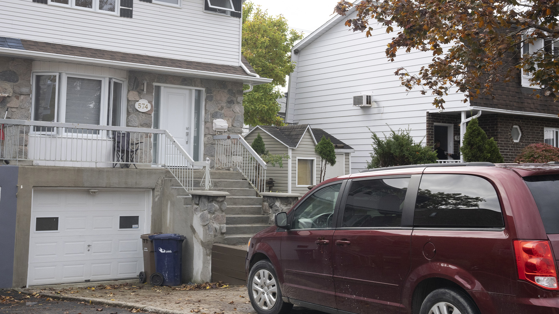 La maison où deux enfants ont été tués à Laval. La photo a été prise au lendemain du drame, le mardi 18 octobre 2022.