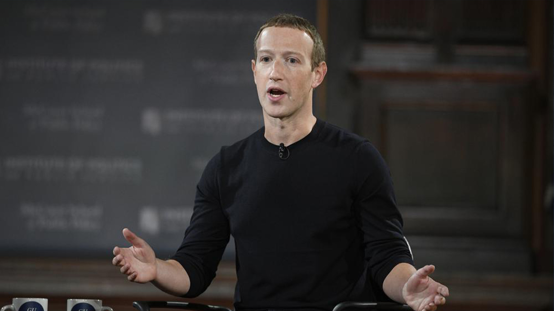 Le PDG de Facebook, Mark Zuckerberg, s'exprime à l'Université de Georgetown à Washington, le jeudi 17 octobre 2019. Le parent de Facebook, Meta, licencie 11 000 personnes, soit environ 13% de ses effectifs, alors qu'il fait face à des revenus en baisse et à des problèmes plus larges de l'industrie technologique, a déclaré Zuckerberg dans une lettre aux employés mercredi.