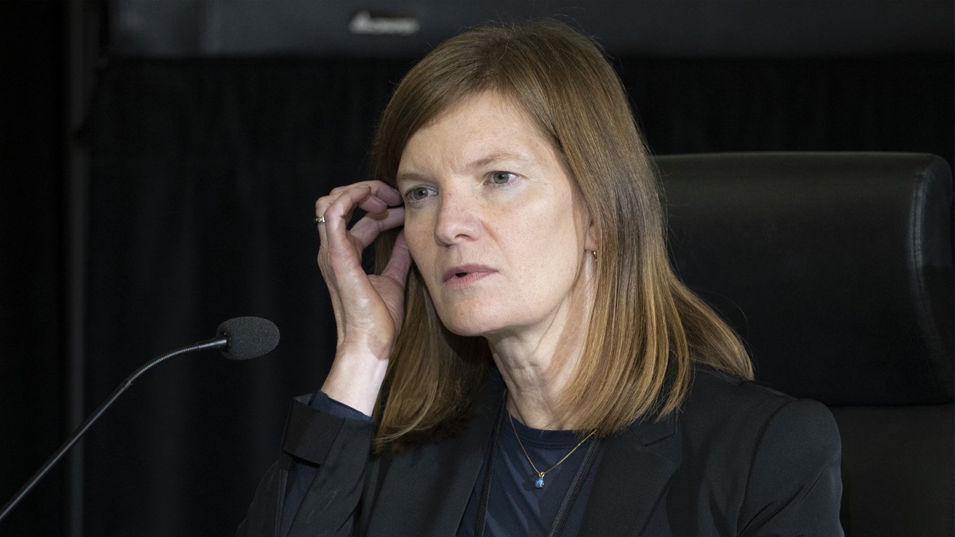 Cindy Termorshuizen, d'Affaires mondiales, comparaît comme témoin à la Commission d'urgence de l'ordre public, à Ottawa, le lundi 14 novembre 2022.