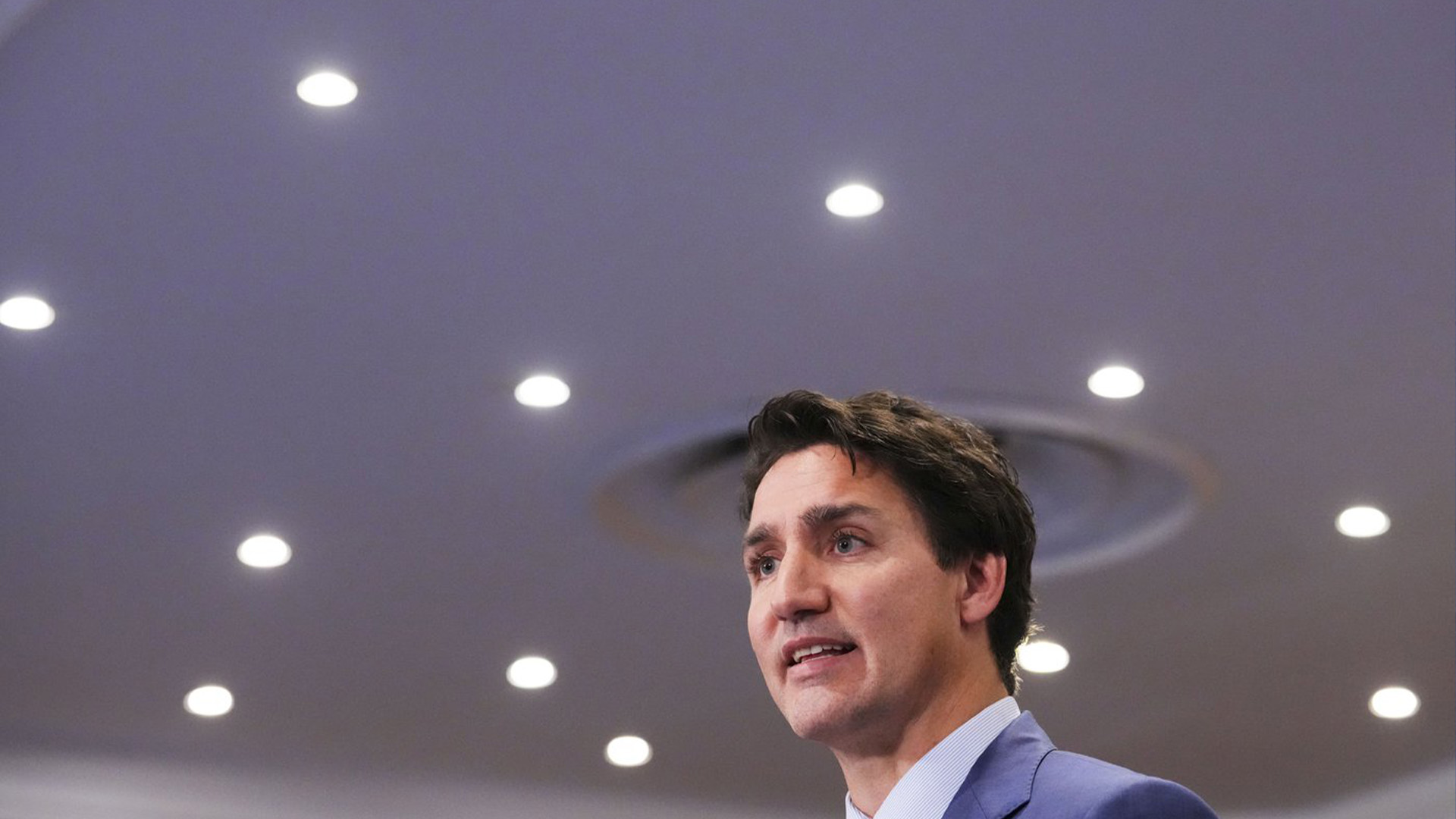 Le premier ministre Justin Trudeau tient une conférence de presse à la suite de sa participation au Sommet de la Francophonie à Djerba, en Tunisie, le dimanche 20 novembre 2022.