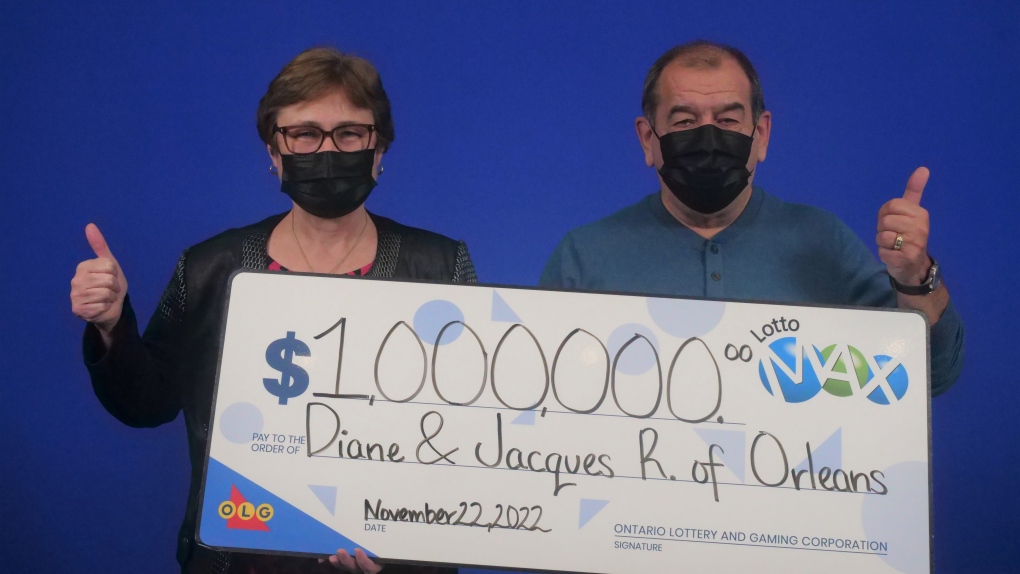 Diane et Jacques Richer ont remporté un des Maxmillions en jeu lors du tirage du Lotto Max du 18 octobre dernier.