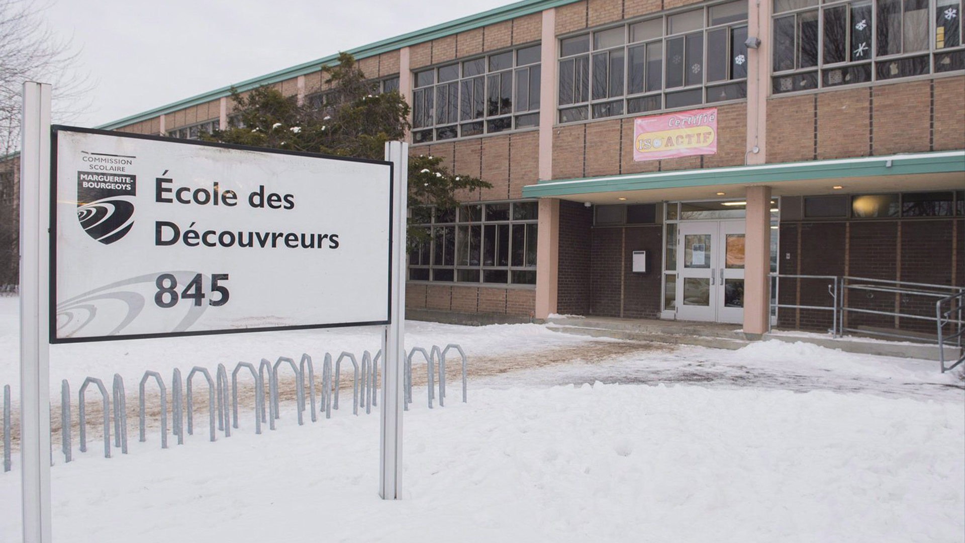 L'école primaire École des Découvreurs est présentée dans l'arrondissement montréalais de Lasalle, le 14 janvier 2019.