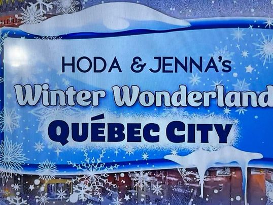 L'ouverture du Today Show sera en direct de Québec jeudi.