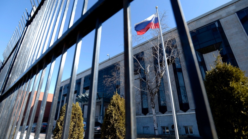 L'ambassade russe à Ottawa.