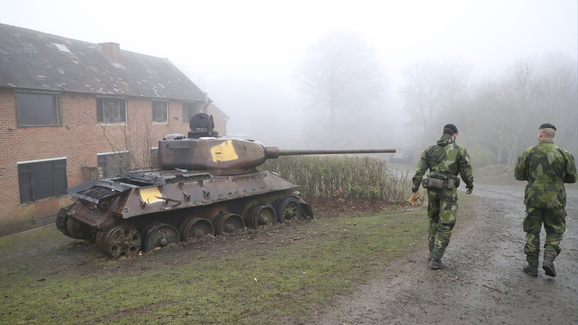 Des soldats ukrainiens s'entraînent dans le nord du Royaume-Uni. 