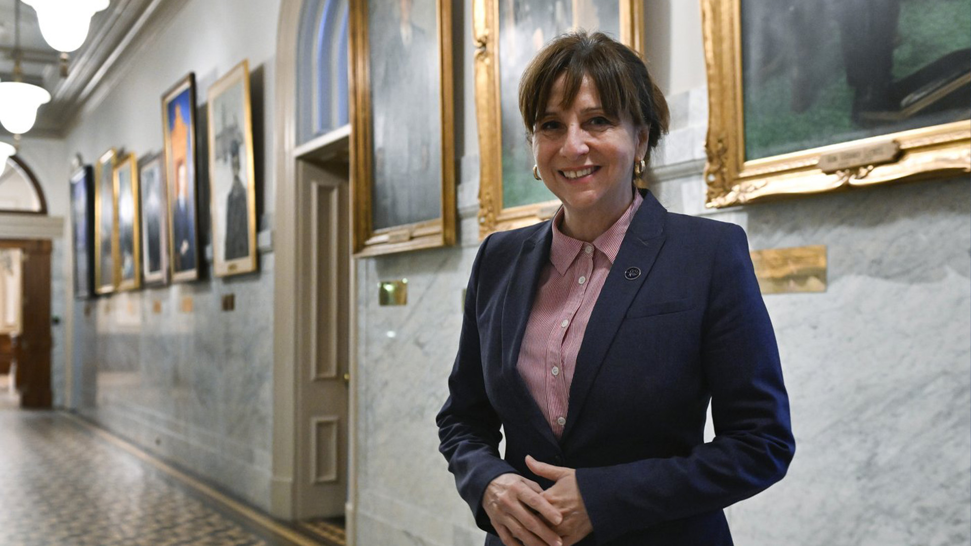 La présidente de l’Assemblée nationale Nathalie Roy, jeudi 23 fevrier 2023, à Québec. 
