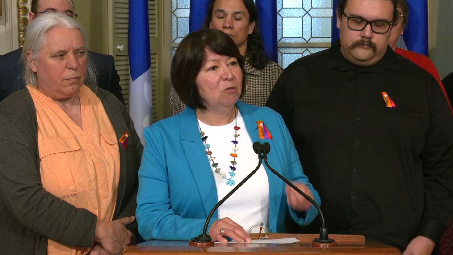 La présidente des Femmes autochtones du Québec, Marjolaine Étienne.