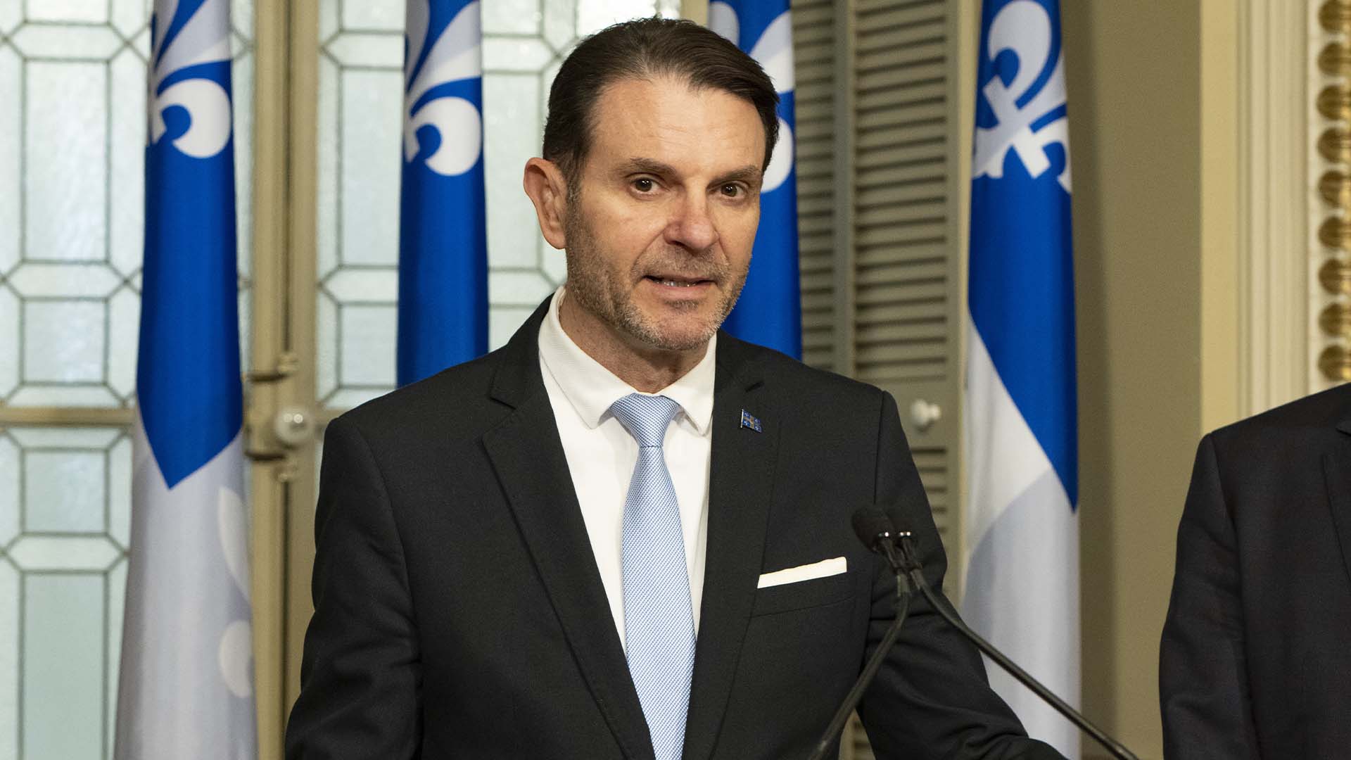 Le ministre de la Sécurité publique du Québec François Bonnardel. 
