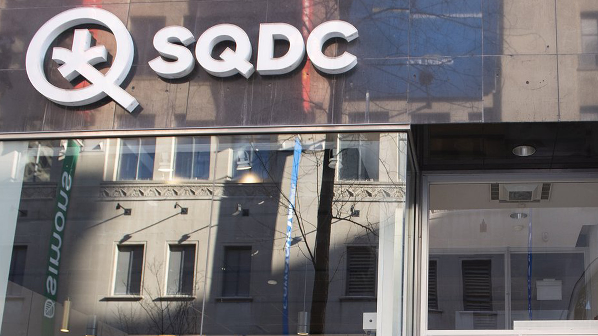 Unmagasin de la SQDC (Société québécoise du cannabis) à Montréal, le samedi 15 janvier 2022.
