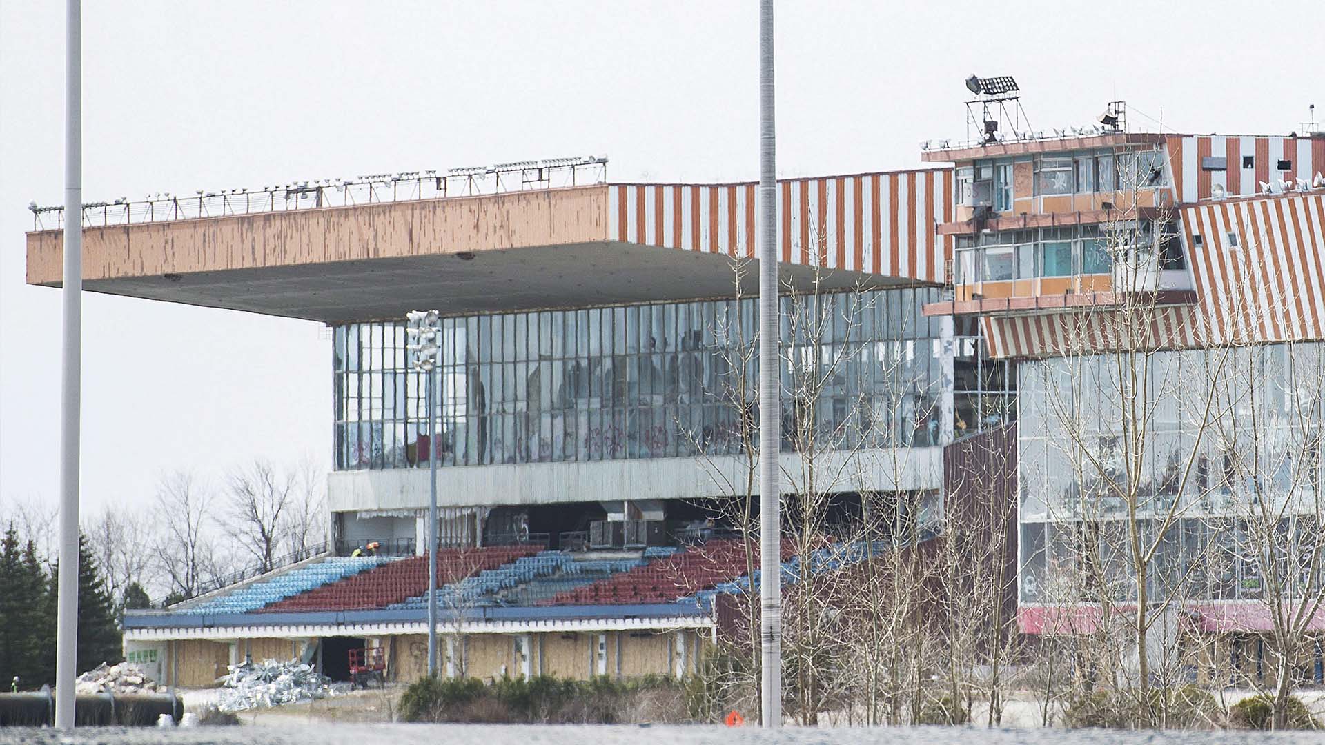 Le site de l'ancien hippodrome de Montréal, en 2018.