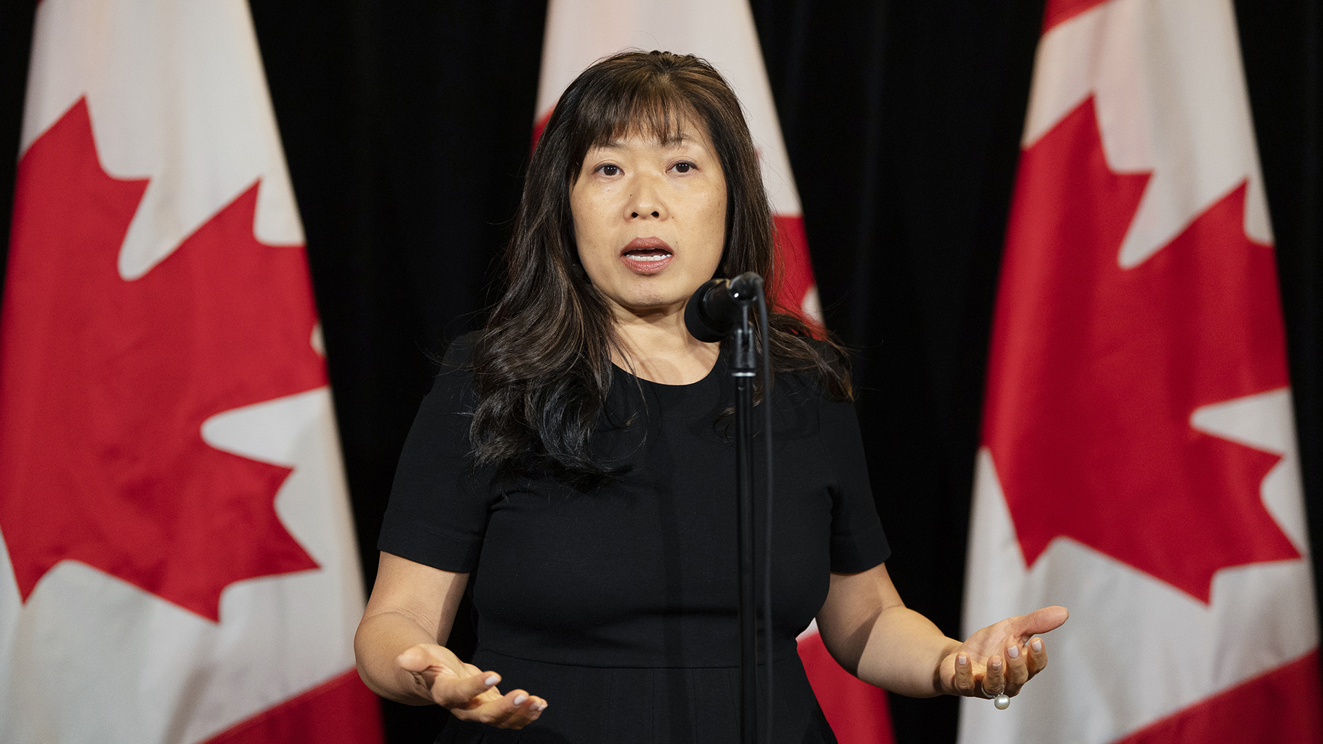 Mary Ng, ministre de l'Exportation, lors d'une retraite libérale à Charlottetown, le 22 août 2023.