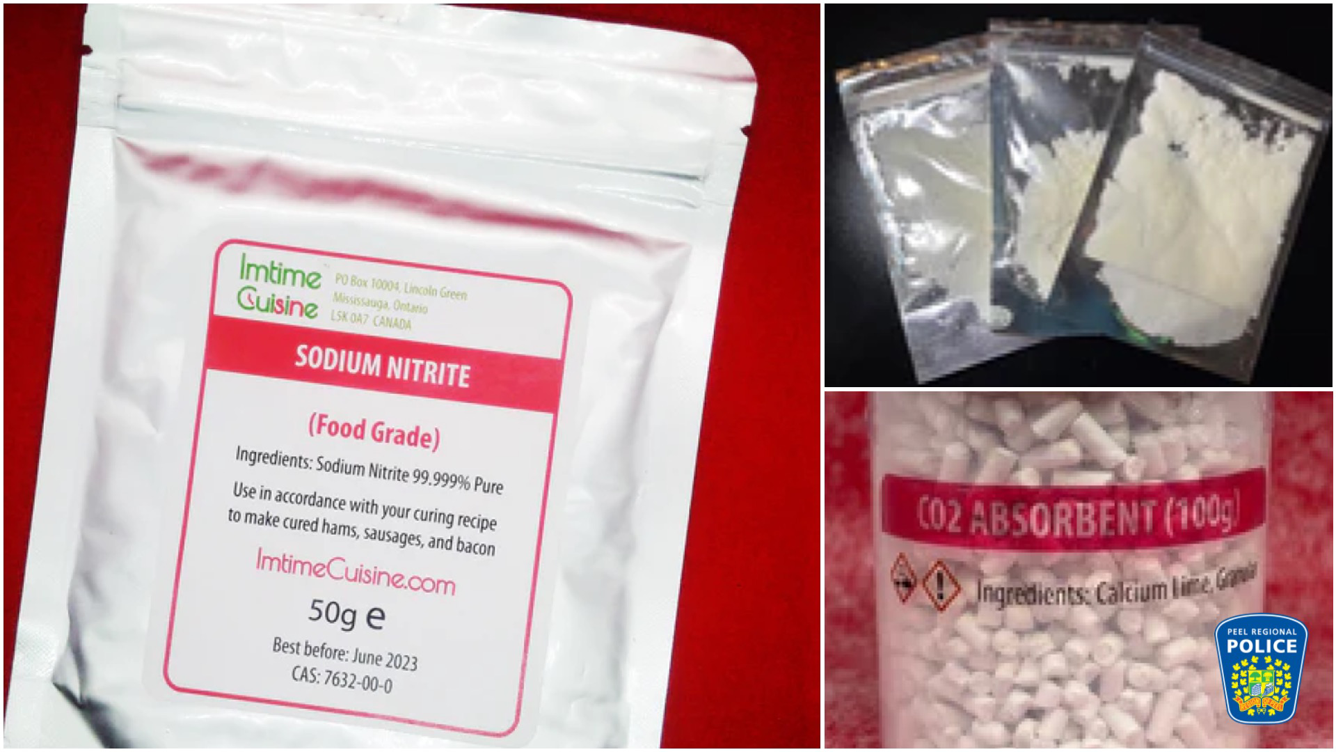 Le Service de police de la Ville de Montréal (SPVM) a ouvert une enquête concernant l’envoi de trousses contenant du nitrite de sodium sur son territoire.