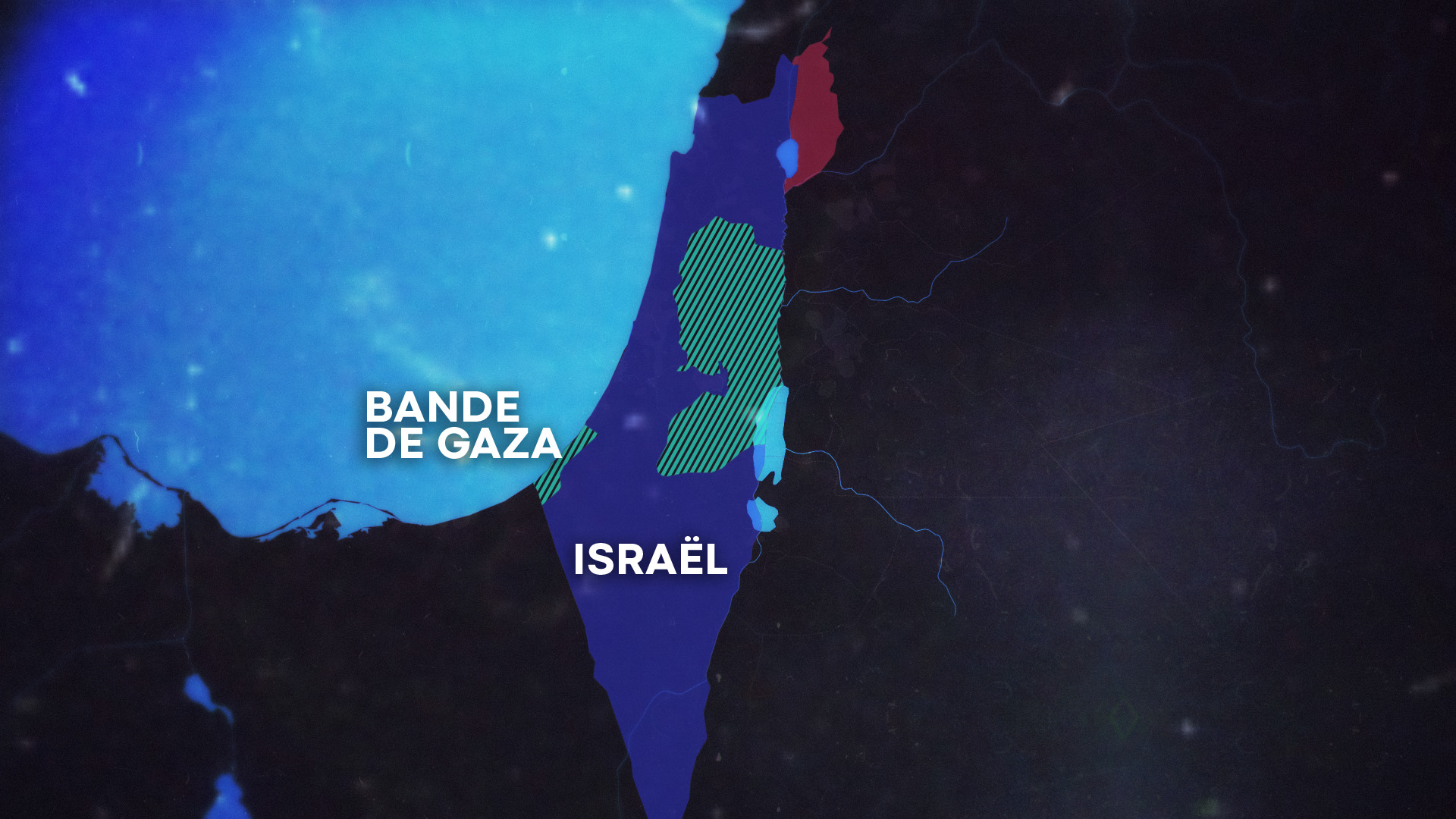 Geographic maps of the war between Israel and Hamas