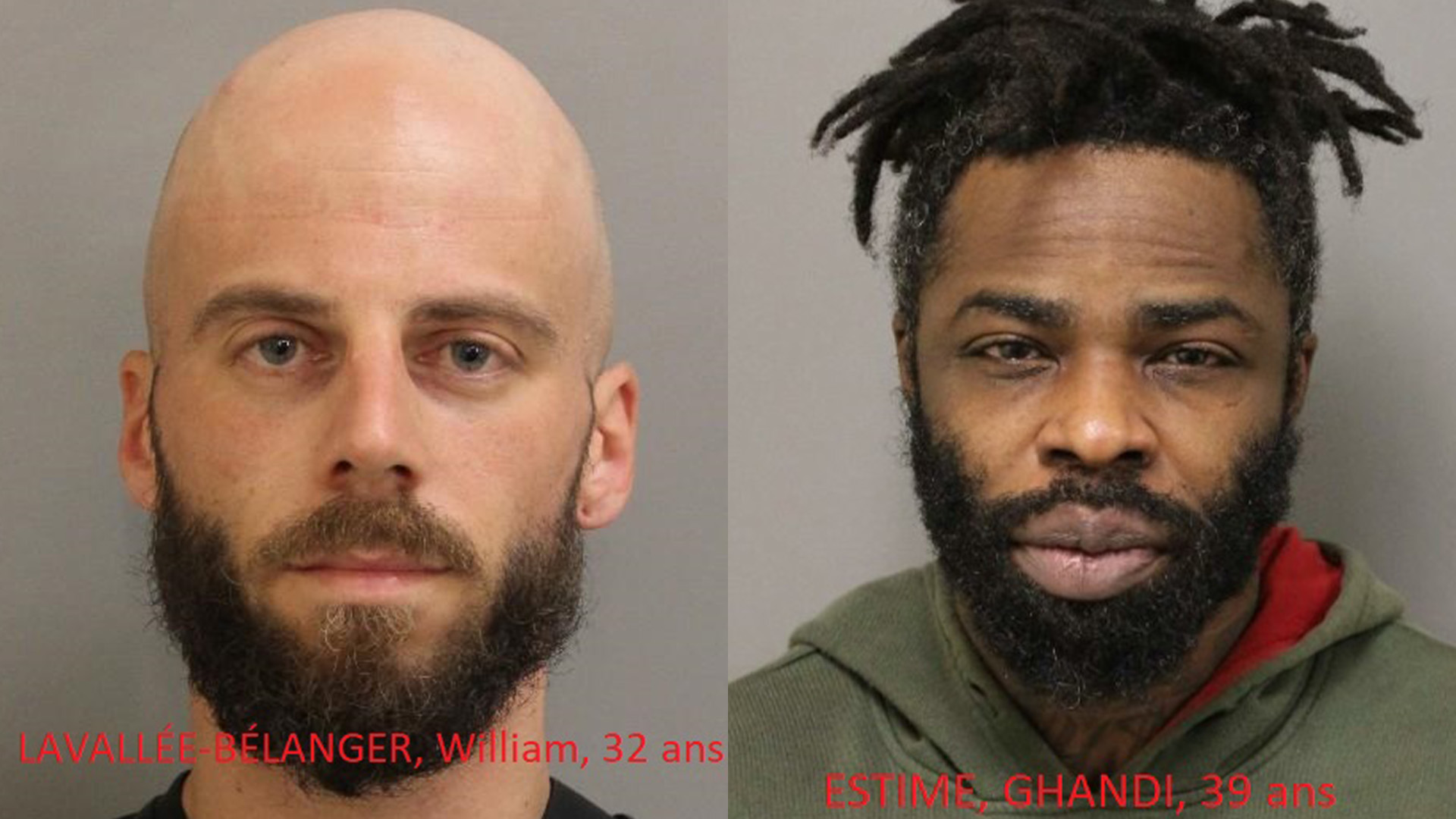 Le SPAL annonce jeudi le 21 décembre 2023 avoir procédé à l'arrestation de deux suspects de fusillades :  William Lavallée-Bélanger et  Ghandi Estimé.