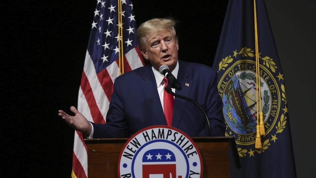 L'ancien président Donald Trump a donné le coup d'envoi de sa candidature à la Maison-Blanche pour 2024 avec un arrêt samedi dans le New Hampshire.