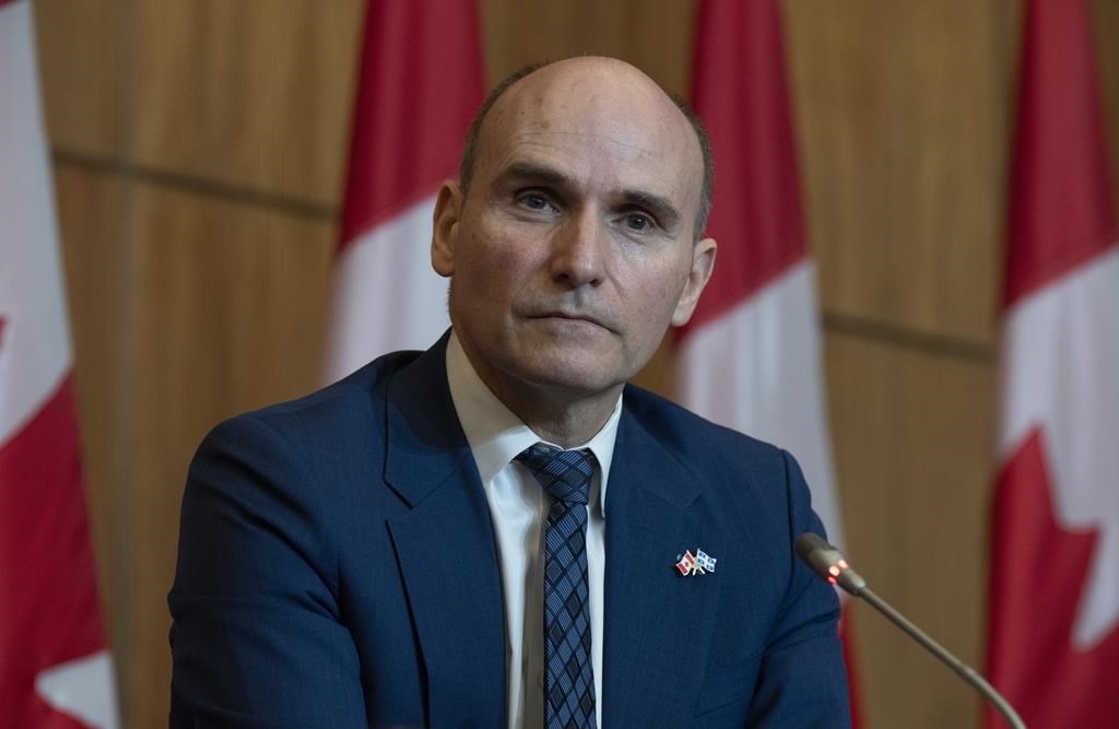 Federal Health Minister Jean-Yves Duclos listens to a question during a news conference, Friday, Jan. 20, 2023 in Ottawa. THE CANADIAN PRESS/Adrian Wyld