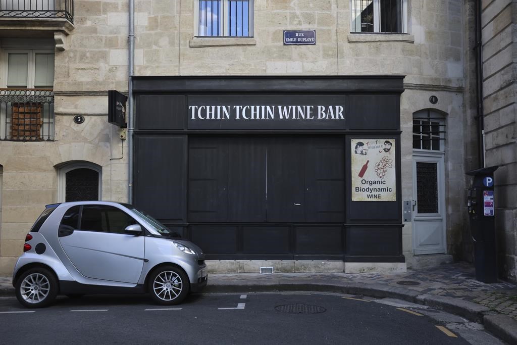 The Public Health Agency of Canada says three Canadian residents have fallen ill from a botulism outbreak in Bordeaux, France. They're among 10 people who have suspected botulism after eating sardines prepared and served at Tchin Tchin Wine Bar. The Tchin Thin wine bar is seen in Bordeaux, southwestern France, Thursday, Sept.14, 2023. THE CANADIAN PRESS/AP-Sophie Garcia