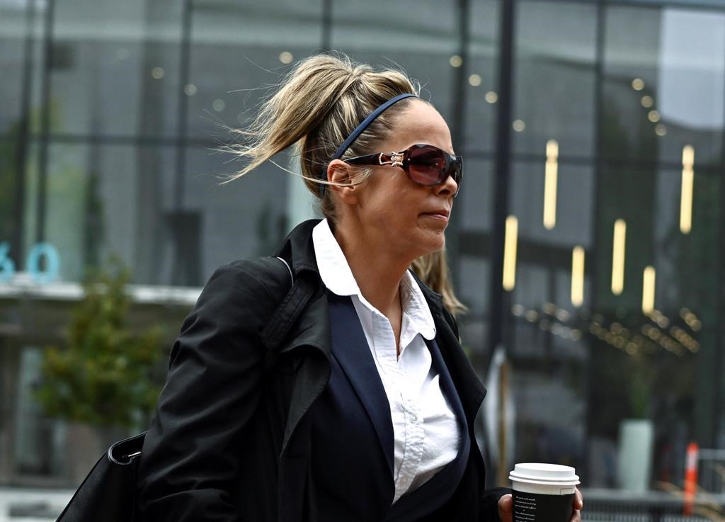 Tamara Lich arrives for her trial at the courthouse in Ottawa, on Tuesday, Sept. 19, 2023. Lich and fellow Freedom Convoy organizer Chris Barber are charged with mischief, obstructing police, counselling others to commit mischief and intimidation.THE CANADIAN PRESS/Justin Tang