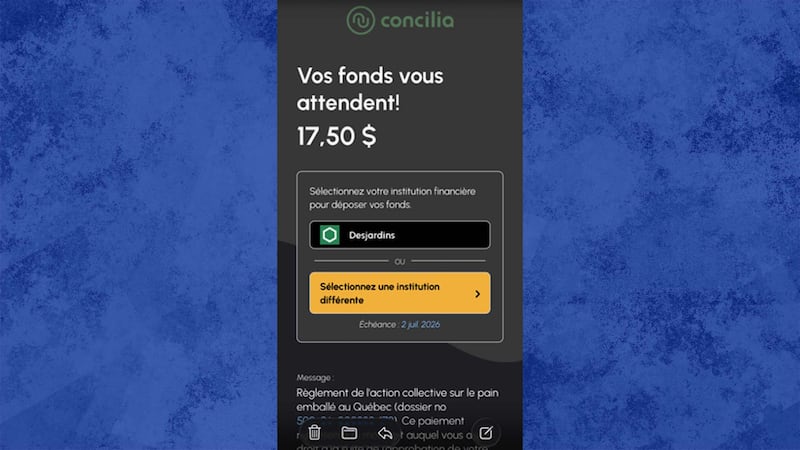 Les virements de fonds ont officiellement commencé pour les Québécois et Québécoises admissibles à l’action collective sur le pain emballé.