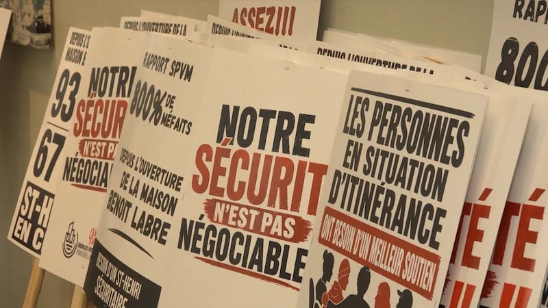 Des citoyens de Saint-Henri manifestent pour fermer la Maison Benoît Labre
