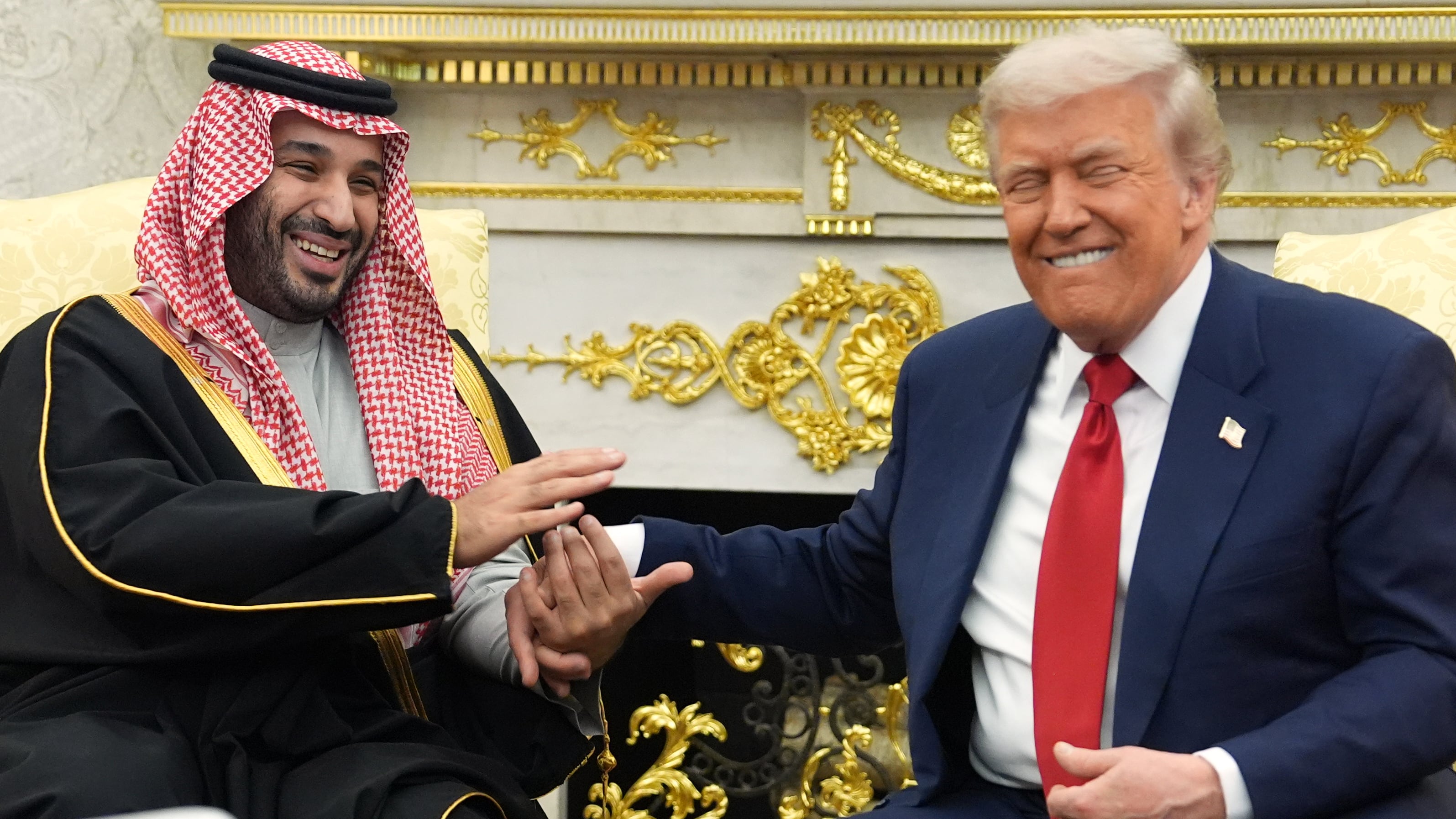 U.S. President Donald Trump meets with Saudi Crown Prince at the White House