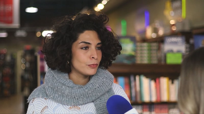 Sara Bonneau, libraire à la librairie Poirier à Trois-Rivières, 22 octobre 2026.