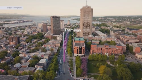 Tramway de Québec: le tunnel creusé un an plus tôt