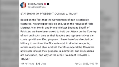 Trump prolonge la trêve sine die, face à un Iran menaçant