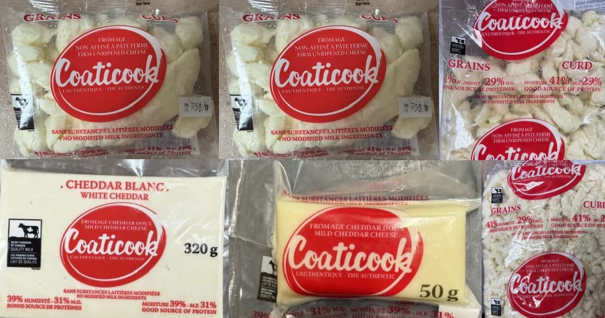 Photo: Noovo Des fromages Coaticook rappelés en raison de la bactérie Listeria monocytogenes (ACIA)
