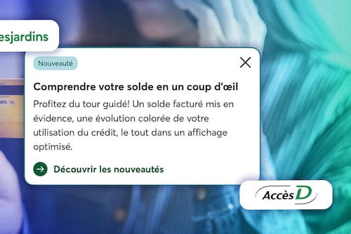 AccèsD: des modifications à l’affichage du solde des cartes de crédit après la grogne
