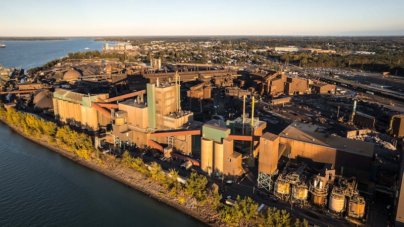 Complexe métallurgique et de minéraux critiques de Rio Tinto Fer et Titane à Sorel-Tracy.