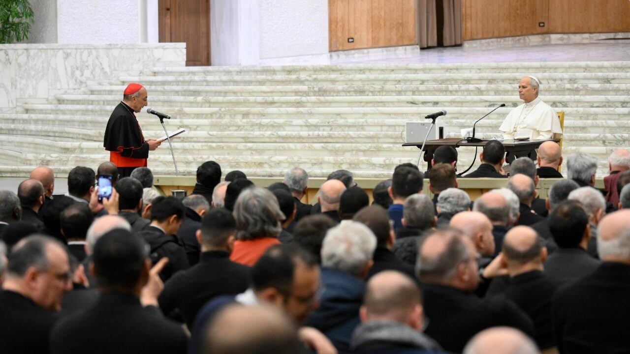 Le pape Léon XIII s'adresse aux prêtres du diocèse de Rome, février 2026.