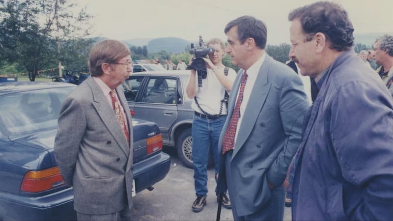 Lucien Bouchard, premier ministre au moment du déluge du Saguenay, était venu rencontrer les gens de la région le dimanche 21 juillet 1996.