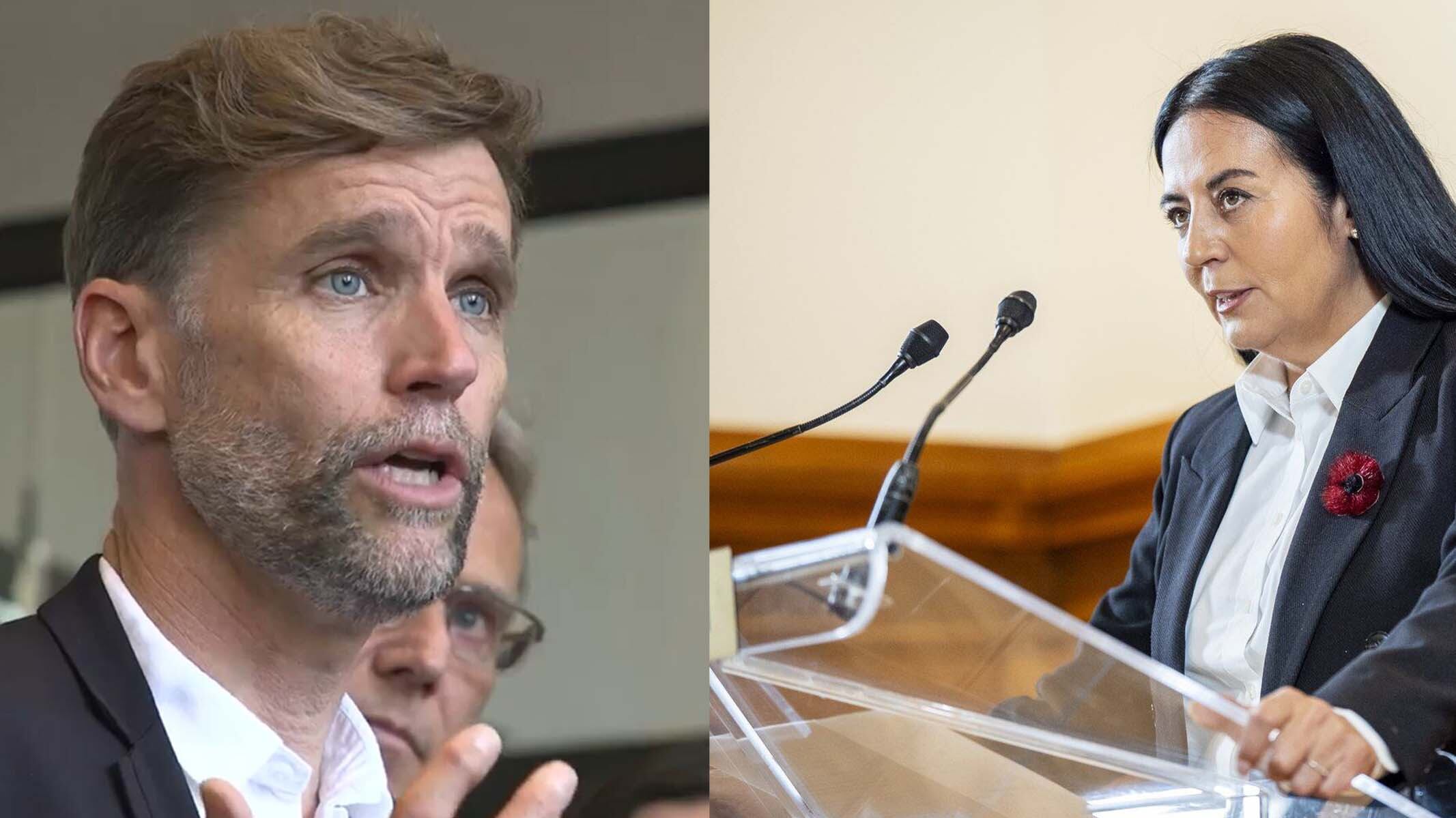 Bruno Marchand, maire de Québec et Soraya Martinez Ferrada, mairesse de Montréal.