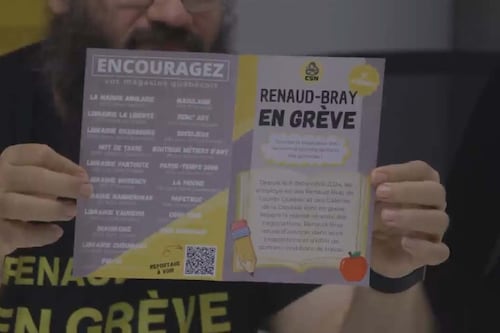 «Renaud-Bray n’a pas de cœur, j’achète ailleurs»: les syndiqués des Renaud-Bray de Québec appellent au boycottage