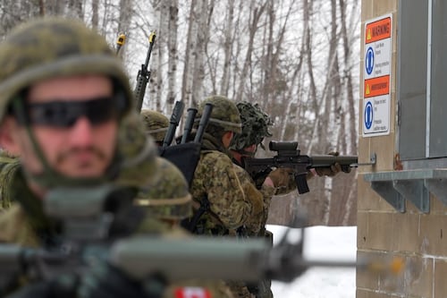On a participé à une simulation de guerre avec l’armée canadienne